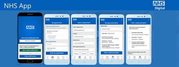 Click here to access the NHS App